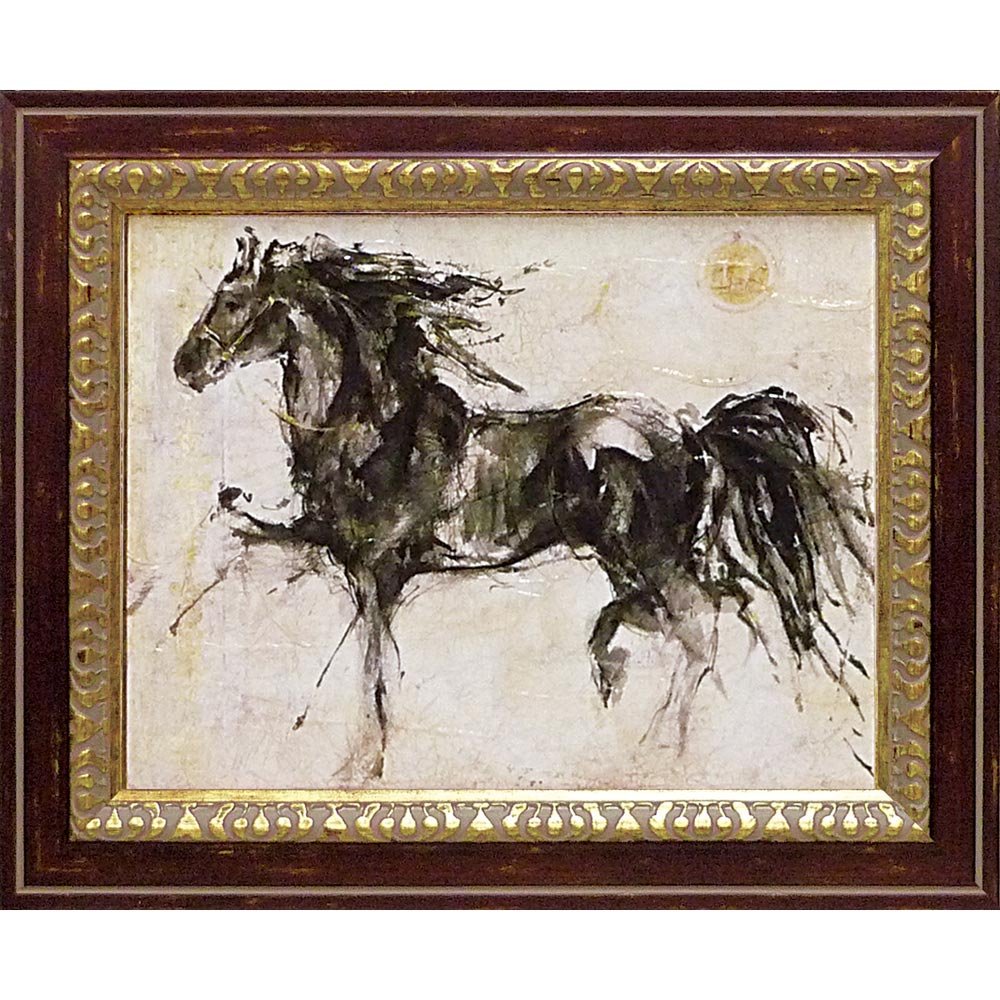 【スーパーSALE10%OFF】絵画 ゴッドフライド マルタ ウィング ラン 壁掛け おしゃれ 絵 インテリア リビング に 飾る 馬 動物 プレゼント モダン...