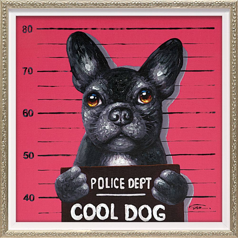 【スーパーSALE10%OFF】絵画 オイル ペイント アート マグロック(Sサイズ) インテリア 壁掛け 手描き 油絵 おしゃれ 絵 かわいい 犬 いぬ カラ...