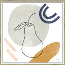 絵画 アブストラクト コレクション(ローラ マーシャル「キッチン テーブル3」) 抽象画 壁掛け おしゃれ アート フレーム 店舗 ホテル 額付き インテリア リビング レストラン 展示場 ホール 廊下 エントランス モダン コーディネート 飾る Lサイズ