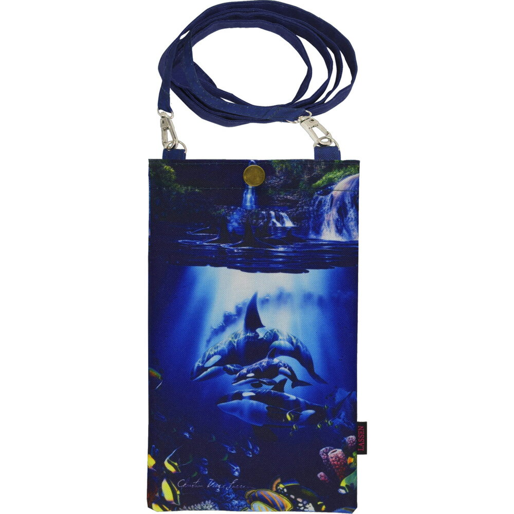 バッグ クリスチャン・リース・ラッセン スマホショルダーバッグ「ザ シークレット プールズ」 ゆうパケット 肩掛け ミニバッグ シャチ 幻想的 おしゃれ かわいい Sサイズ