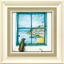 最大100%ポイントバック!限定抽選 絵画 ジョー ラム「ハーバー ハリー」 額入り 壁に飾る かわいい 犬 の絵 額付き モダン アートフレーム 玄関 に飾る...