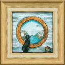 最大100%ポイントバック!限定抽選 絵画 ジョー ラム「ポートホール」 額入り 壁に飾る かわいい 犬 の絵 額付き モダン アートフレーム 玄関 に飾る ア...