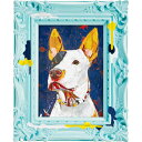 絵画 オイル ペイント アート 〜ペンキ デコフレーム シリーズ〜「ドッグ ポートレート」 犬 動物 壁掛け 額付き 油絵 カラフル ギフト おしゃれ かわいい...