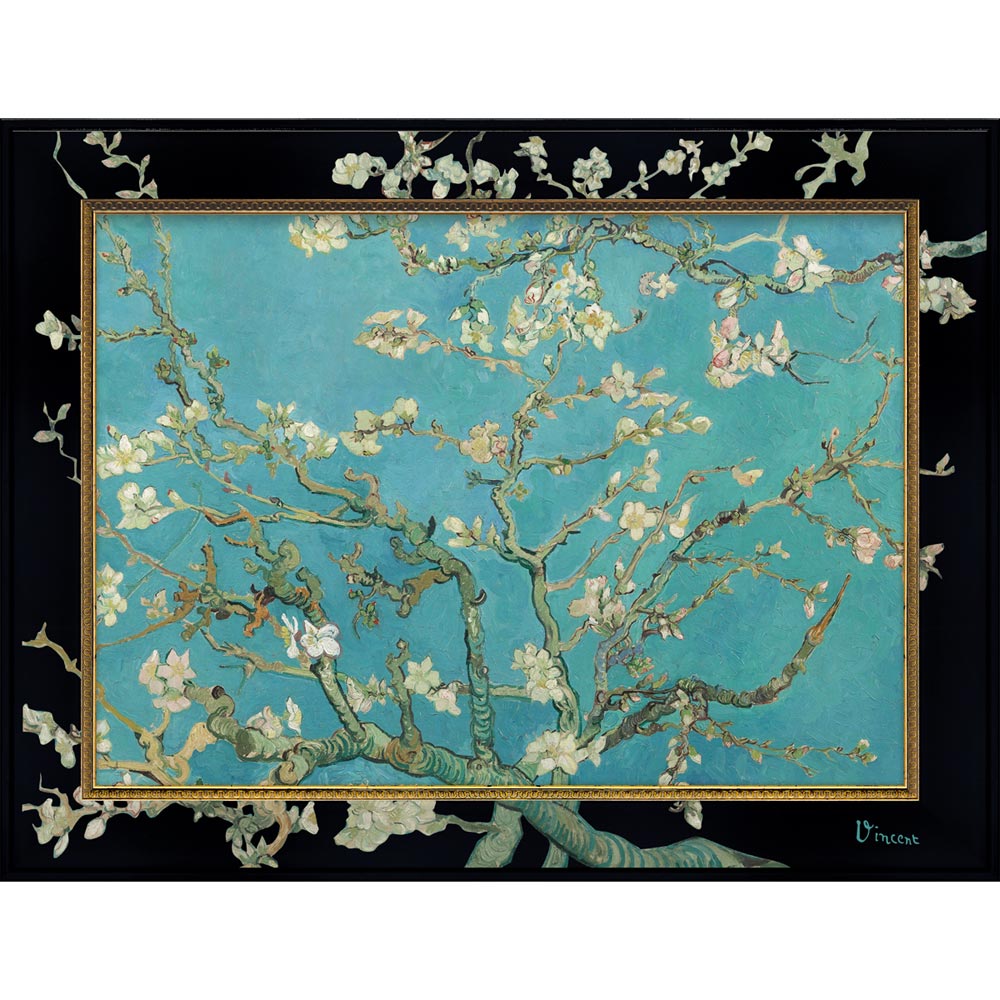 【スーパーSALE10%OFF】絵画 ビッグアート 〜名画LLシリーズ〜(ゴッホ「アーモンドの花」) 壁掛け 額付き インテリア リビング 寝室 玄関 廊下 ギ...