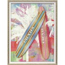絵画 オマージュ キャンバスアート「ファッション サーフボード1」 壁掛け 額付き インテリア リビング 寝室 玄関 廊下 ギフト プレゼント おしゃれ かわい...
