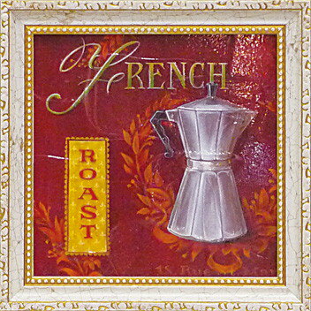 ゆうパケット ミニ ゲル アートフレーム アンジェラ スターリング 「フレンチ・ロースト」/インテリア 飾る 額入り 油絵 ポスター アート 印象派 直筆 ビー...