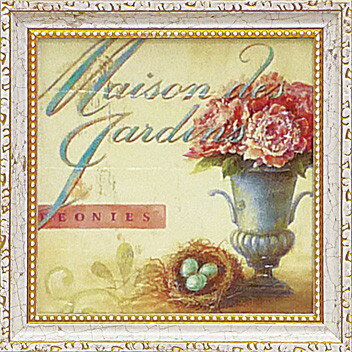 ゆうパケット ミニ ゲル アートフレーム アンジェラ スターリング 「ハウスガーデン」/インテリア 飾る 額入り 油絵 ポスター アート 印象派 直筆 ビーチ ...