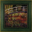 絵画 モネ「日本風の橋」/インテリア 額入り 額装込 風景画 油絵 ポスター アート アートパネル リビング 玄関 プレゼント モダン アートフレーム 飾る L...
