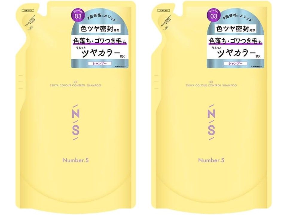 Rakuten - 【2コセット】Number.S ナンバーエス ツヤカラーコントロール シャンプー 詰め替え 400mL x 2 トロピカルピオニー カラー・ダメージ 色落ち 補修 日本製