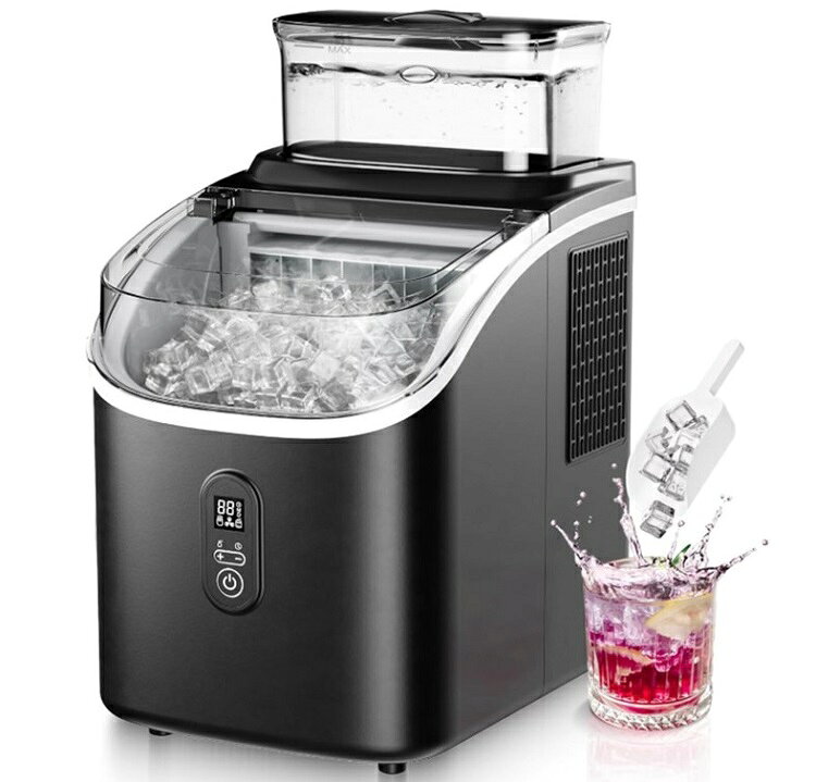 ★LIVZA高速製氷機キューブアイス ブラックICE-CUBE01-BK「正規品」三金商事株式会...
