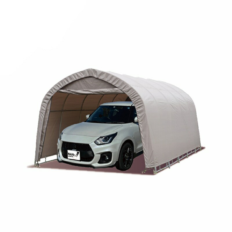 Rakuten - ★パイプ車庫(埋め込み式)　普通小型車用　678MAGFR （アッシュグレー）「正規品」南栄工業※法人住所宛は割安価格※メーカー（九州）から直送のためエリアにより価格が異なります（代引き不可、北海道・沖縄・離島は別途運賃）（アズ価格）