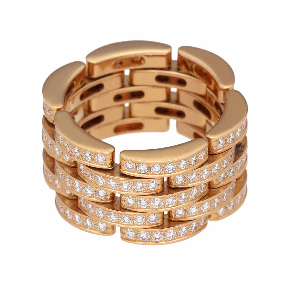 Cartier カルティエ ダイヤモンド マイヨン パンテール リング 750 K18 PG ピンク...