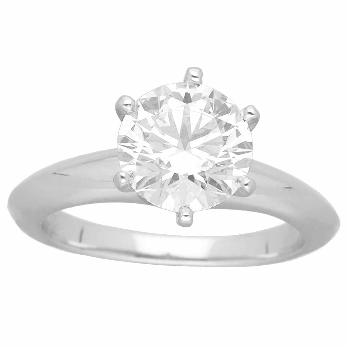 TIFFANY&Co. ƥեˡ (1.52ct F-VS1-3Ex)ƥ 󥲡  Pt950 ץ...