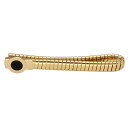 BVLGARI ブルガリ ブルガリブルガリ ゴールド タイピン オニキス 750 K18 YG イエローゴールド【送料無料】タイバー【中古】23420704