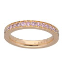 GRAFF グラフ スレッド ピンクダイヤモンド(0.69ct) エタニティ リング 750 K18 PG ピンクゴールド 日本サイズ約8号 #48【送料無料】...