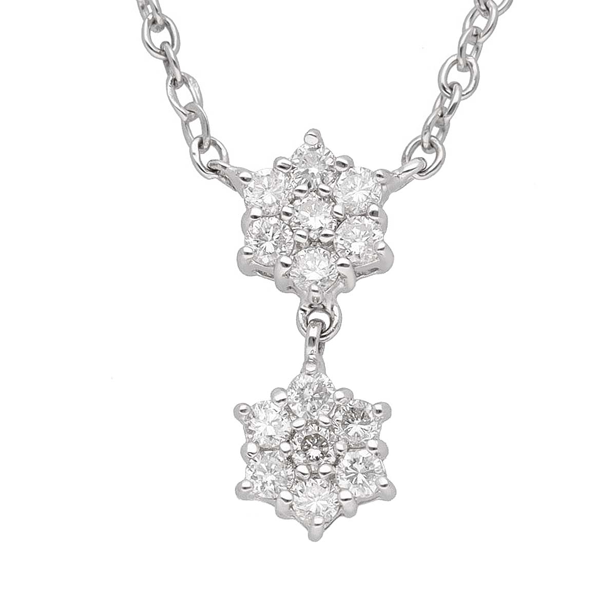 Other - ダイヤモンド(0.224ct) ペンダント ネックレス 750 K18 WG ホワイトゴールド【送料無料】【中古】23380725