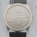 PATEK PHILIPPE パテックフィリップ カラトラバ 時計 3796G-001 750 K18 WG ホワイトゴールド 手巻 スモールセコンド ブラッククロコストラップ【送料無料】メンズ【中古】25100420