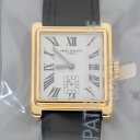 1995年製造 アンティーク パテックフィリップ PATEK PHILIPPE ゴンドーロ 時計 5010J-010 750 K18 YG イエローゴールド 手巻 スモールセコンド ポーセリンホワイト文字盤 ブラッククロコストラップ【送料無料】メンズ【中古】25100424