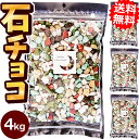 業務用石そっくりチョコ4kg［食べられる緩衝剤が入っている事でTVで話題!小分けしてプチギフトに最適！石チョコ 大袋 大量 おもしろ 石っころチョコ 大容量 子供会 お菓子 義理チョコ 友チョコ お返し 景品 月の小石チョコレート まとめ買い サプライズ バレンタイン］