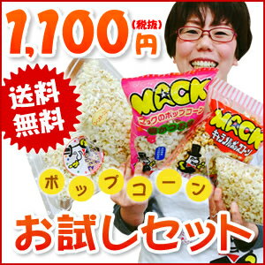 ポップコーンお試しセット【塩40g、キャラメル（バタフライ）、梅かお、醤油バター、コーンポタージュ×1　定形外郵便】　［イベント 景品 子供 子供会 お菓子 バザー 文化祭 フレーバー 材料 お菓子　送料無料］