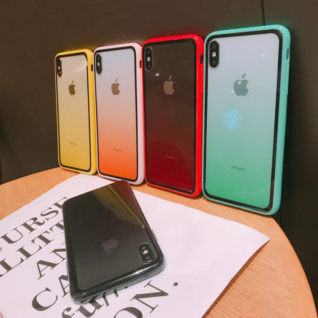 Rakuten - iPhone11 クリア ケース カバー TPU アクリル 透明ケース カバー ハードケース 11 Pro 11 Pro Max XR XS MAX X グラデーション huawei P30lite 送料無料