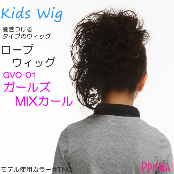 ウィッグ キッズ つけ毛 子供用 ヘアアクセサリー ロープウィッグ お子様向け「ガールズ・MIXカール」 七五三 撮影 ウイッグ つけ毛 髪飾り 3歳 5歳 子ども 付け毛 つけ髪 こども ダンス 着物 発表会 ポイントウィッグ 初詣 お祝い 浴衣