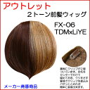 【半額・50%OFF】【特価品につき返品交換不可】アウトレットプライス!耐熱仕様!前髪ウィッグ(前髪エクステ)「ぱっつんシャギーちゃん」 FX-06★限定2トーンカラー★TDMxLiYE★