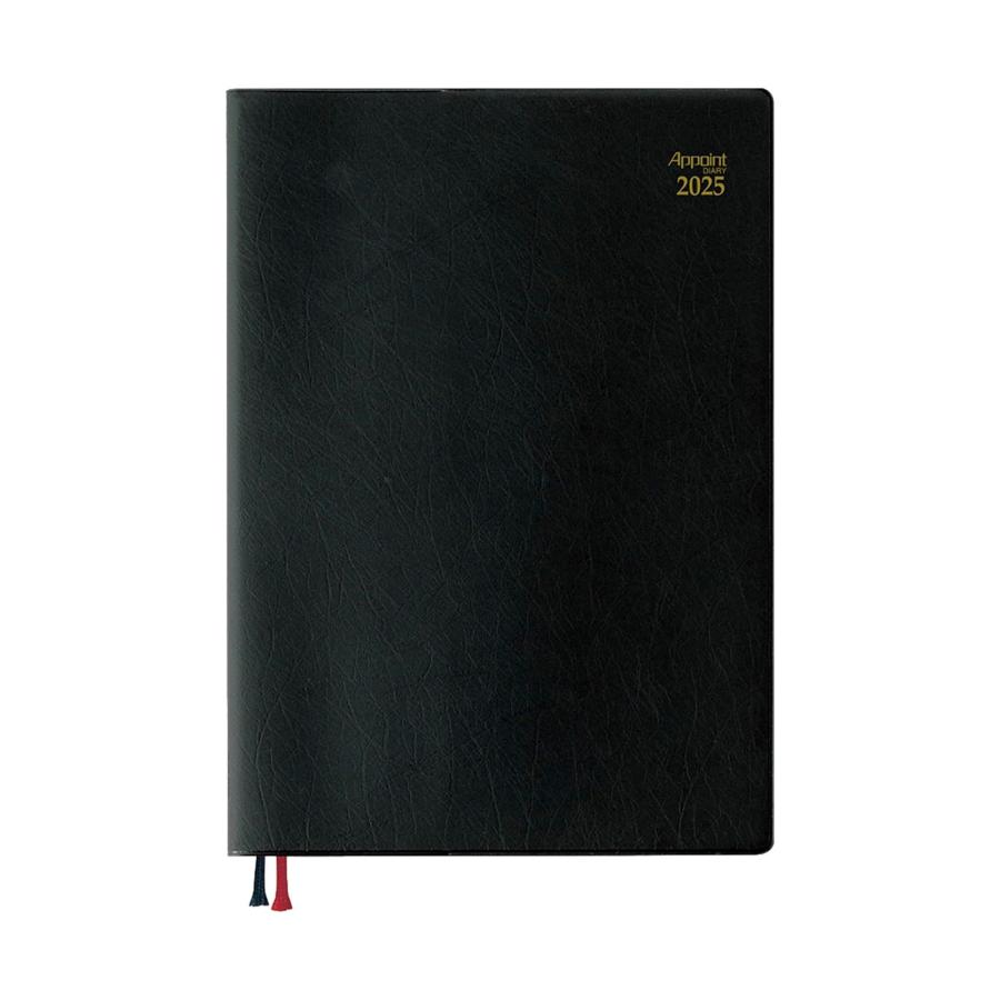 ダイゴー 手帳 2025年 スケジュール帳 アポイント ウィークリー バーチカル B5 ブラック E1042 2024年 12月始まり 送料無料