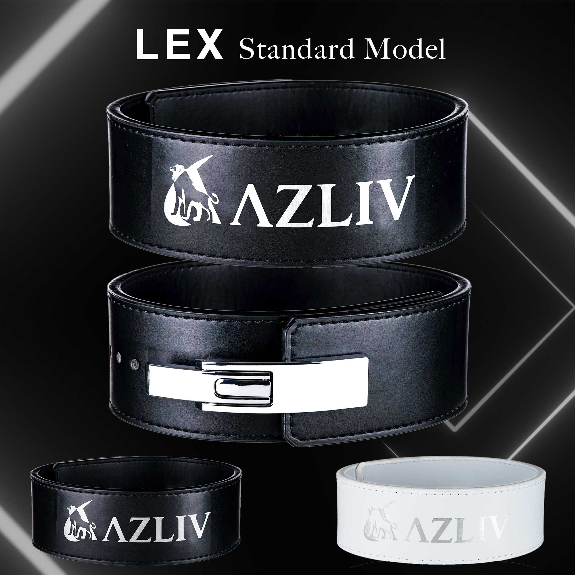 AZLIV レバーベルト LEX Standard スタンダード 厚さ 10mm レバーアクションベルト トレーニングベルト アズリブ パワーベルト 筋トレベルト ジムベルト リフティングベルト 腰ベルト レザー 革 レバー ジム 筋トレ ウエイトトレーニング ベルト