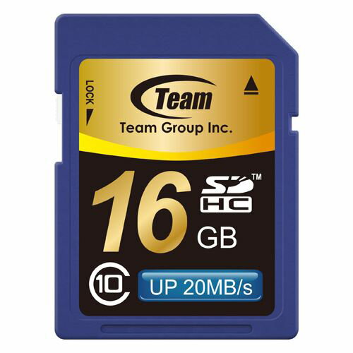 TeamڥSDHC 16GB class10TG016G0SD28KJAN4571381790669