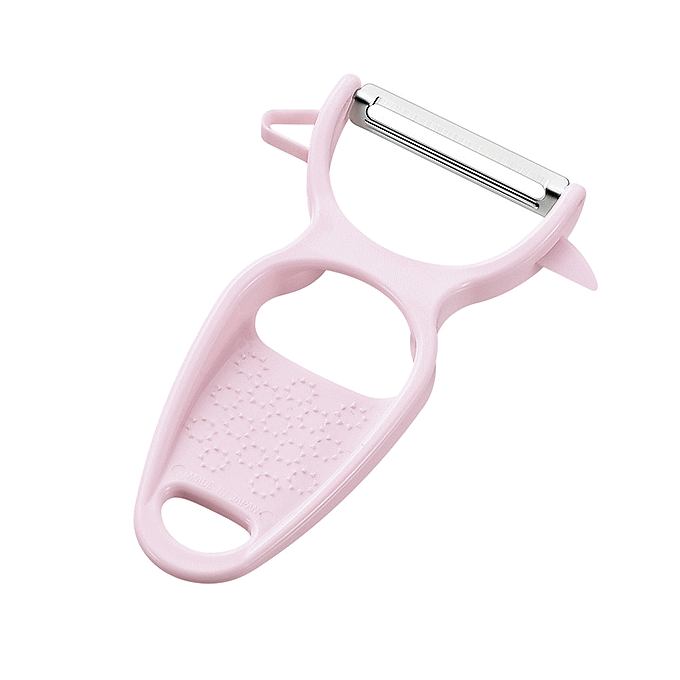 ピーラー 薬味もおろせる 皮むき器 ステンレス 芽取り ピンク PC-605 キッチンツール コンパクト 調理器具 ピタコ 日本製 新潟 燕三条のサムネイル