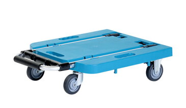静かなコンパクト樹脂台車 ブルー PH1010B 送料無料