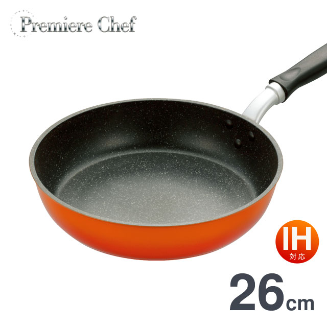 フライパン 26cm IH対応(ガス火もOK) Premiere Chef プレミアシェフ 26cm PCF-26 フライパン IH IH対応 オール熱源対応 1