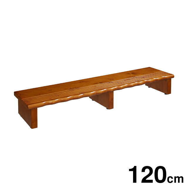 Rakuten - ＼本日P5倍／天然木 玄関台 滑り止め付き 幅120cm 完成品 踏み台 靴収納 4225 クロシオ