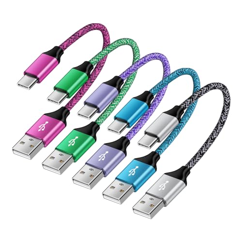 ネムクルのUSB-C ケーブル 0.5m 5本セット QC3.0対応 3A急速充電 USB2.0 480Mbps ナイロン編み 高耐久 Type-Cケーブル｜アングル2