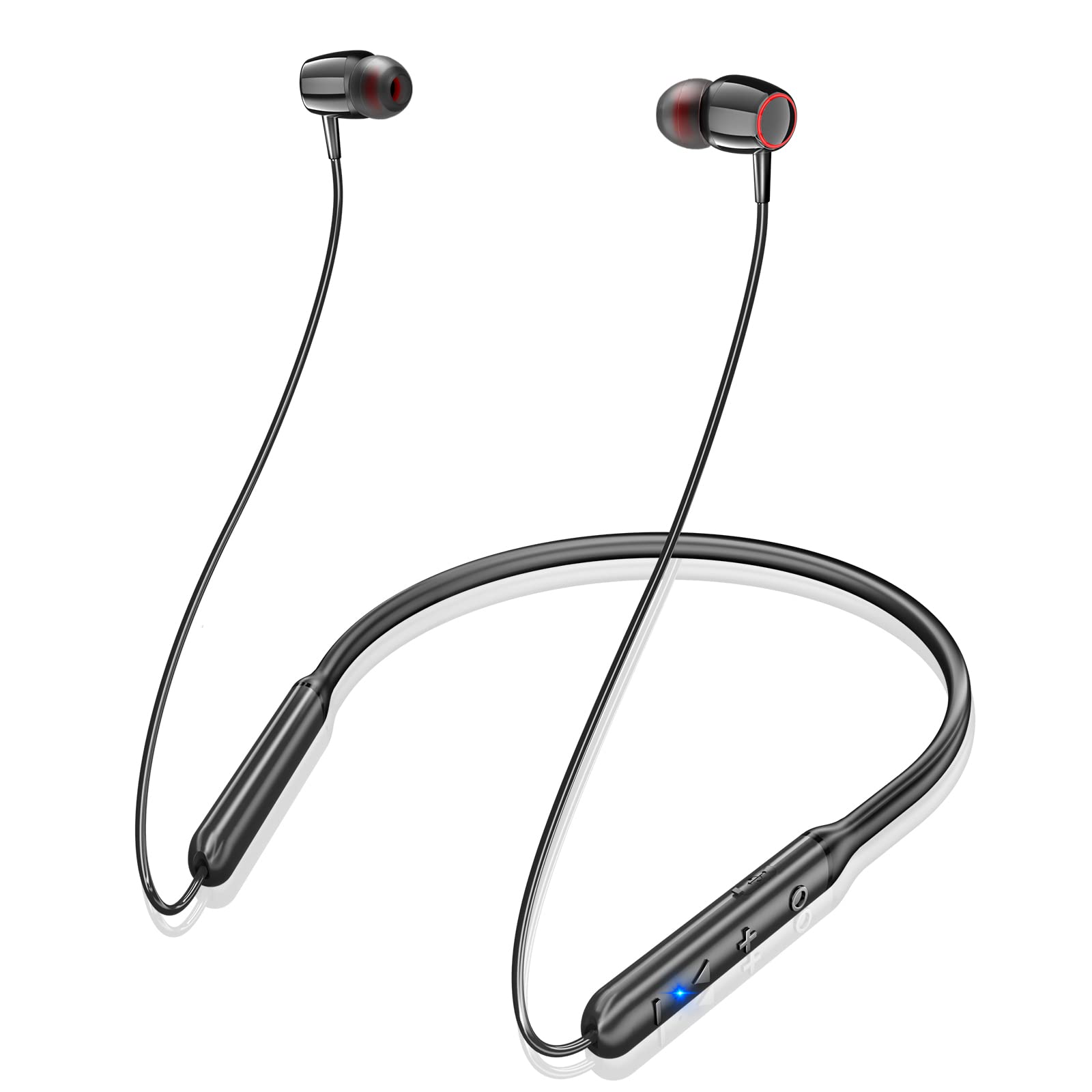 【業界トップ Bluetooth5.3+38時間連続再生】Bluetooth イヤホン ネックバンド型 ワイヤレス CVC8.0ノイズキャンセリング ブルートゥース スポーツ マルチポイント対応 Type-C急速充電 Hi-Fi音質 マグネット搭載 自動ペアリング ハンズフリー通話 IPX7防水 軽量 ランニング azmeilly32-10016115 ネムクル サンプル画像2