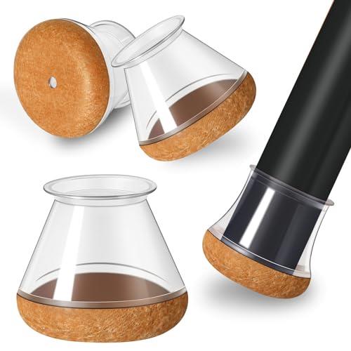 椅子脚カバー 椅子足カバー フェルト巻 椅子足あしキャップ シリコン椅子足キャップ 丸・角脚兼用 防音..