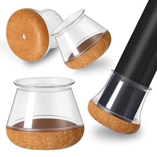 椅子脚カバー 椅子足カバー フェルト巻 椅子足あしキャップ シリコン椅子足キャップ 丸・角脚兼用 防音..