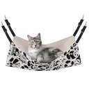 猫 ハンモック Blueekin キャットハンモック ヒモ調整可能 ペット ベッド ネコハンモック ケージ用 耐荷重10KG 大きい 56cm x 46cm 通...