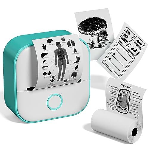 サーマルプリンター Memoqueen T02 スマホ対応 ミニプリンター モバイルプリンター 感熱プリンター ラベルライター メモプリンター コンパクトプリンター フォトプリンター Bluetooth接続 はがき/写真アルバム/手帳/メモ/買い物リスト/学習ノートに使用することができます 専