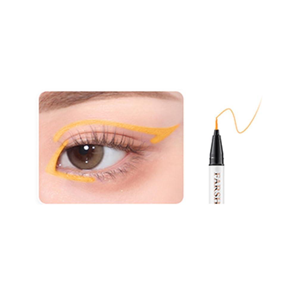 マルチカラー アイライナー リキッド ウォータープルーフカラーアイライナー長持ちアイライナー 高密着、速乾性、極細ペン先でにじみにくい グリッターリキッドアイラ...