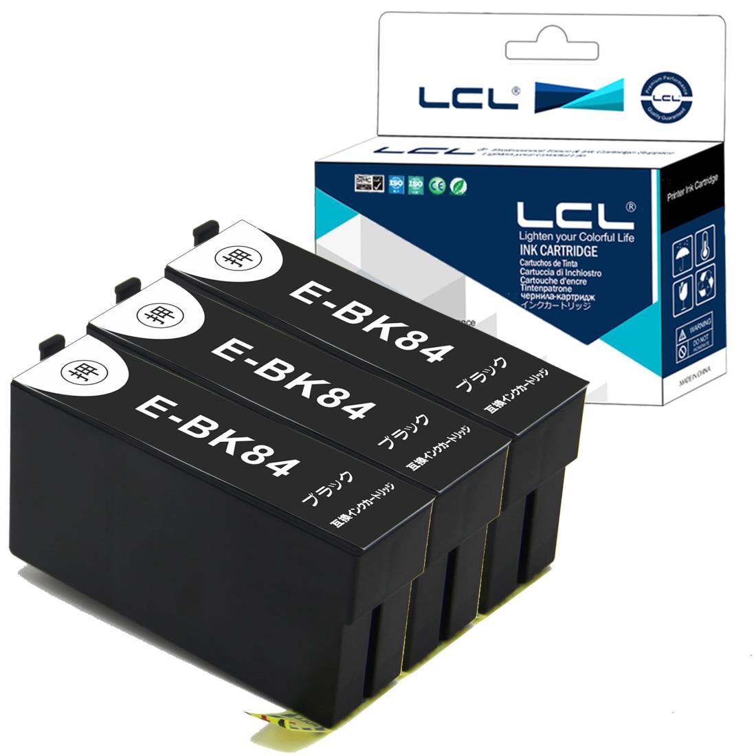 LCL EPSON ץ ICBK84 ICBK83 ߴ󥯥ȥå  (3ѥå ֥å) ɽդ б:PX-M781F/PX-M780F