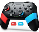 Switch コントローラー マクロ機能 背面ボタン付き Switchスリープを解除機能 スイッチ コントローラー 任天堂switchに対応 無線 スイッチ プロコントローラー ジャイロセンサー搭載 連射機能 振動機能