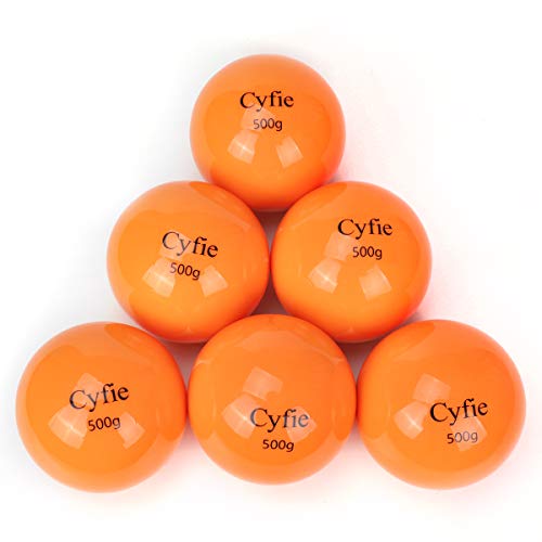 野球 トレーニング Cyfie 野球&ソフト 練習用 ボール500g砂鉄入り 6球セット