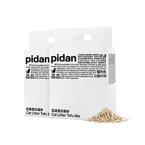 pidan 猫砂 おから 流せる固まる 脱臭 抗菌 真空パック 飛び散らない トイレに流れる 天然素材 臭みから解放 粉々になりにくい (2.4kg×2袋)