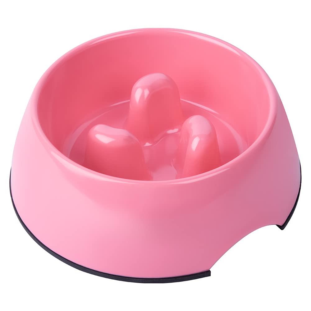 SUPER DESIGN 犬 食器 猫 食器 ペット ボウル 給食器 早食い防止 小中大型犬用 ゆっくり食べる食器 滑..