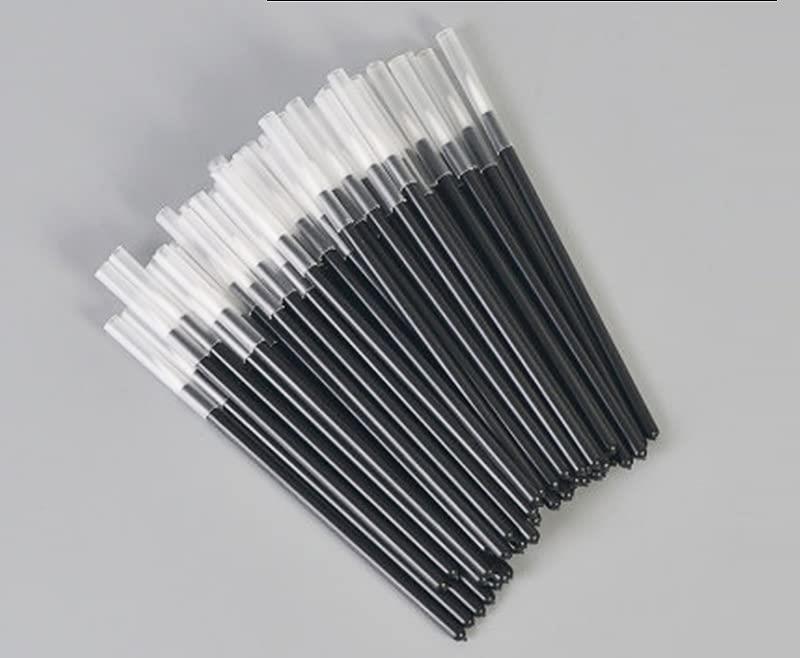 KOLAMOON 100本 使い捨て 筆 プラモ用塗装筆 模型 ブラシ ペイント 溶きパテ セメント 接着剤 プラモデル フィギュア 塗装筆 大容量 (細筆)