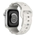 コンパチブル Apple watch バンド 41mm 40mm 38mm 交換用 シリコンバンド アップルウォッチベルト スポーツバンド 長さ調整可能 シリコン製 柔らかい 通気 防汗 iWatch Series 8/7/se/6/5/4/3/2/1に対応 スターライト(2)
