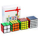 マジックキューブ XMD 競技用キューブ 2x2 3x3 4x4 5x5 魔方ポップ防止 脳トレ 知育玩具 Magic Cube (公式4個)