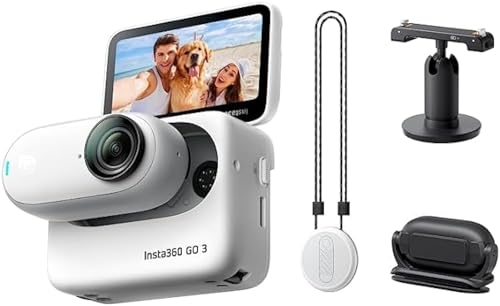楽天アズメイリーInsta360 GO 3 （64GB） - 小型・軽量アクションカメラ、携帯性と多用途性、ハンズ-フリー POV、好きな場所にマウント、手ブレ補正、多機能アクションポッド、防水、トラベル、スポーツ、Vlog用